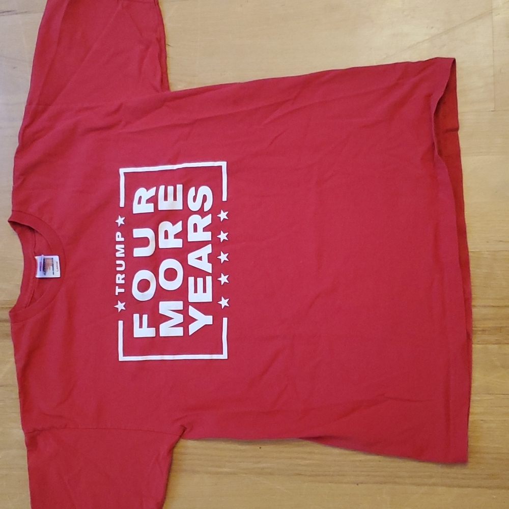 Trump Four More Years shirt(to be worn as is or decorated💙